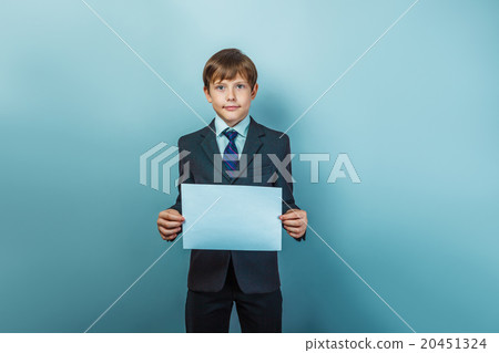 a boy of twelve European appearance in a suit a boy of twelve European appearance in a suit 20451324