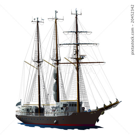 帆船（黑色） 20452342