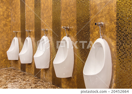 Urinals in an old building for men only. Urinals in an old building for men only. 20452664