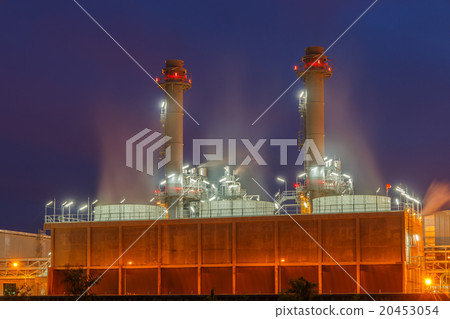Modern Power Plant at Night Modern Power Plant at Night 20453054