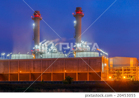 Modern Power Plant at Night Modern Power Plant at Night 20453055