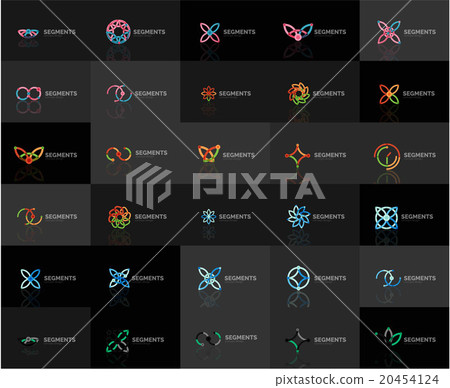 Abstract company logo vector collection. Set of - Stock Illustration ...