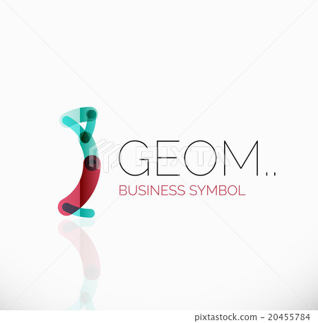 Logo, linear abstract geometric icon Logo, linear abstract geometric icon 20455784