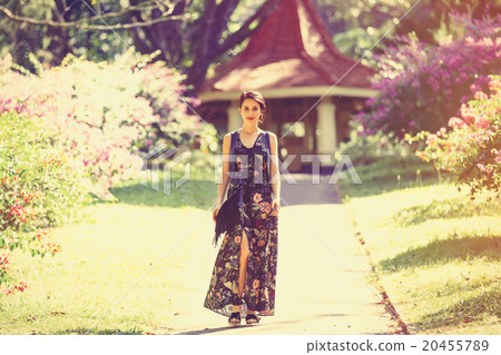 woman in a garden 20455789