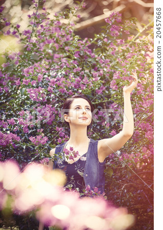 woman in a garden 20457668
