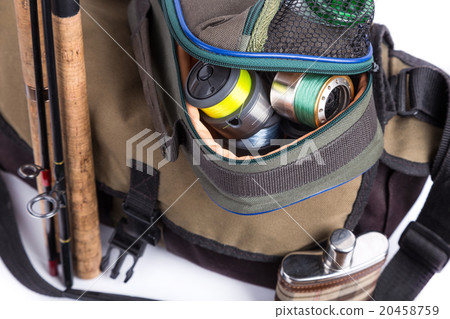 tackles in handbag with can 20458759