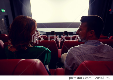 happy friends watching movie in theater 20461960