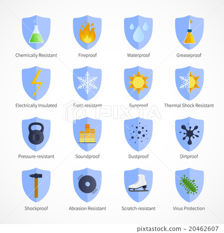 Protection Proof Flat Color Emblems 20462607