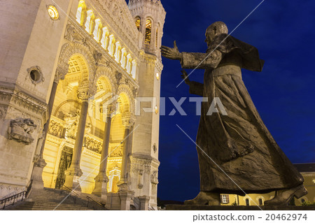 Basilica of Notre Dame de Fourviere in Lyon France Basilica of Notre Dame de Fourviere in Lyon France 20462974