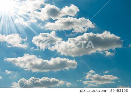 Beautiful bright sky blue background. 20463198