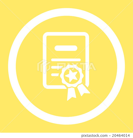 Certified Diploma Rounded Vector Icon 20464014