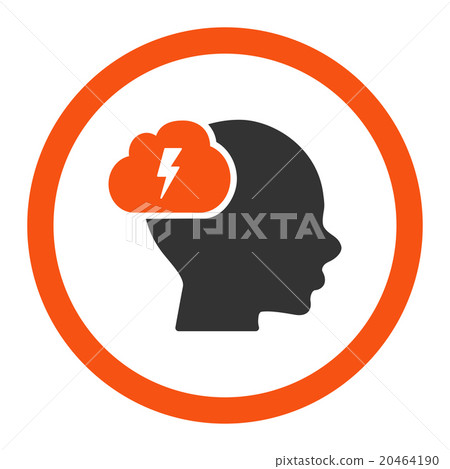 Brainstorm Rounded Vector Icon 20464190