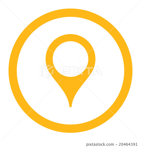 Map Marker Rounded Vector Icon - Stock Illustration [20464391] - PIXTA
