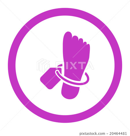 Mortuary Tag Rounded Vector Icon 20464481