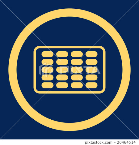 Blister Rounded Vector Icon 20464514