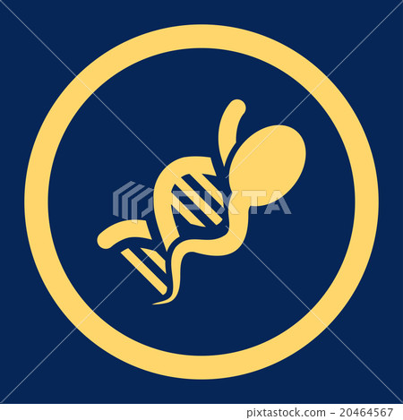 Sperm Genome Rounded Vector Icon Sperm Genome Rounded Vector Icon 20464567