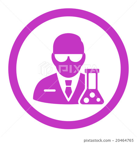 Scientist Rounded Vector Icon Scientist Rounded Vector Icon 20464765