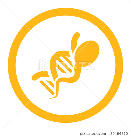 Sperm Genome Rounded Vector Icon Sperm Genome Rounded Vector Icon 20464810