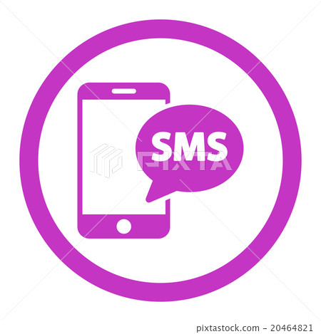 Phone Sms Rounded Vector Icon Phone Sms Rounded Vector Icon 20464821