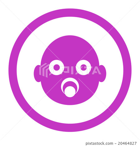 Baby Head Rounded Vector Icon Baby Head Rounded Vector Icon 20464827