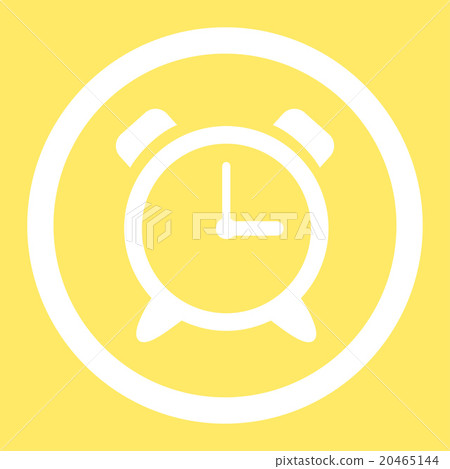 Alarm Clock Rounded Vector Icon - Stock Illustration [20465144] - PIXTA