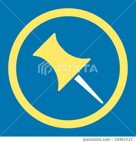 Pin Rounded Vector Icon Pin Rounded Vector Icon 20465525