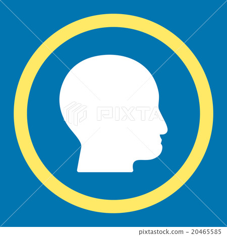 Bald Head Rounded Vector Icon - Stock Illustration [20465585] - PIXTA