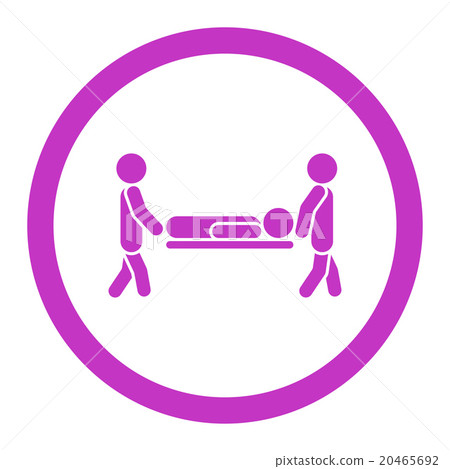 Patient Stretcher Rounded Vector Icon Patient Stretcher Rounded Vector Icon 20465692