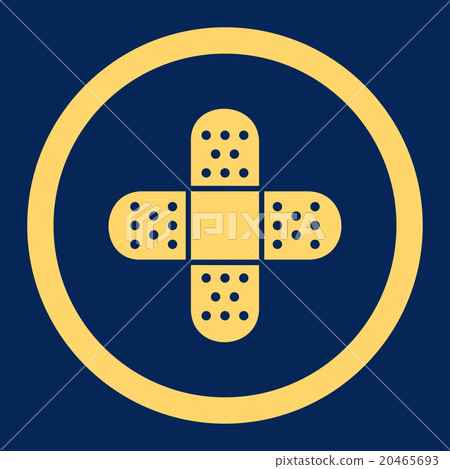 Plaster Rounded Vector Icon 20465693