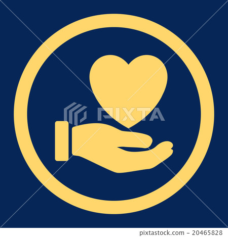 Heart Charity Rounded Vector Icon 20465828
