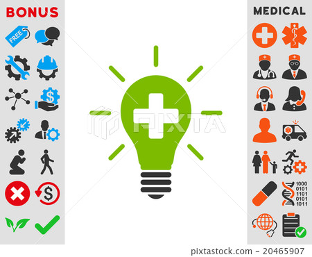 Medical Electric Lamp Icon 20465907