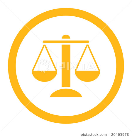 Scales Rounded Vector Icon Scales Rounded Vector Icon 20465978