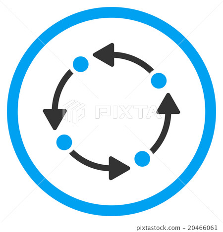 Rotate Flat Icon 20466061