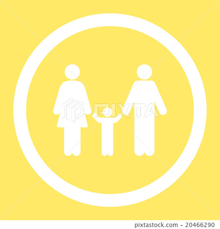 Parents And Child Rounded Vector Icon 20466290