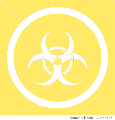 Bio Hazard Rounded Vector Icon 20466526