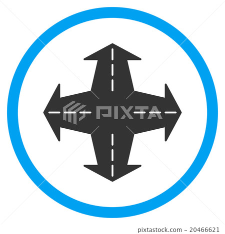 Intersection Directions Icon - Stock Illustration [20466621] - PIXTA