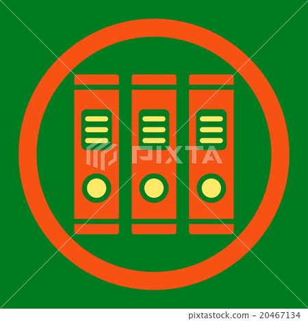 Office Books Rounded Vector Icon 20467134