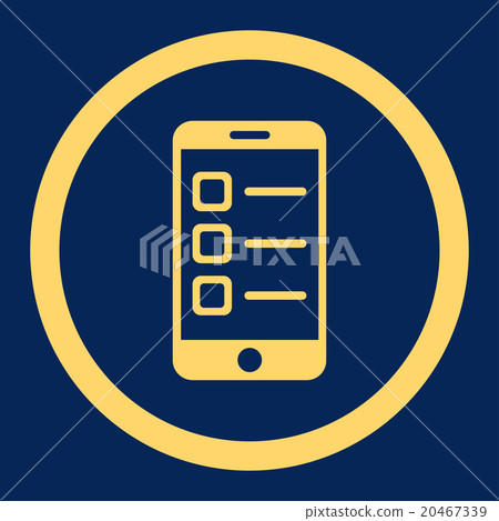 Mobile List Rounded Vector Icon Mobile List Rounded Vector Icon 20467339