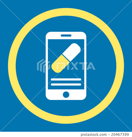 Medication Online Information Rounded Vector Icon Medication Online Information Rounded Vector Icon 20467399