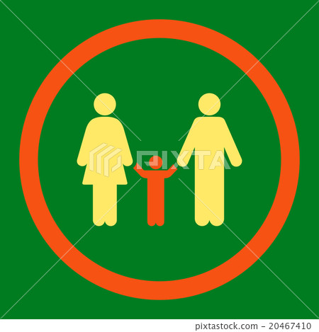 Parents And Child Rounded Vector Icon Parents And Child Rounded Vector Icon 20467410