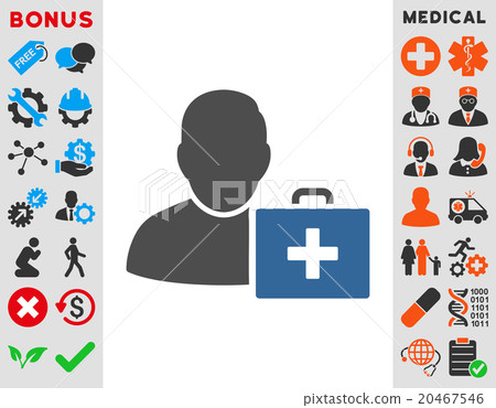 First Aid Man Icon First Aid Man Icon 20467546