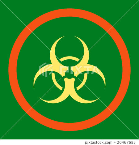 Biohazard Symbol Rounded Vector Icon Biohazard Symbol Rounded Vector Icon 20467685