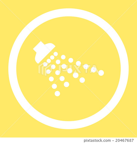 Shower Rounded Vector Icon Shower Rounded Vector Icon 20467687