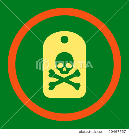 Death Sticker Rounded Vector Icon 20467767