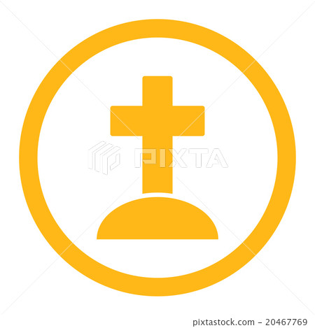 Grave Rounded Vector Icon 20467769