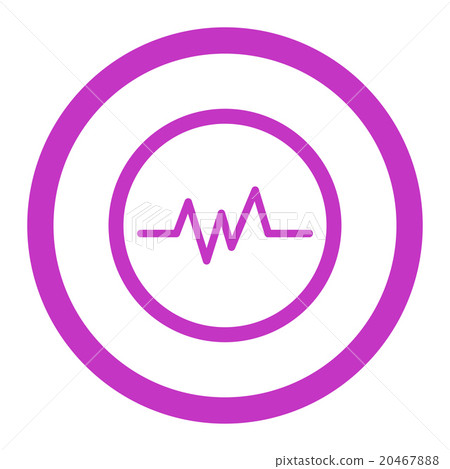 Pulse Monitoring Rounded Vector Icon 20467888