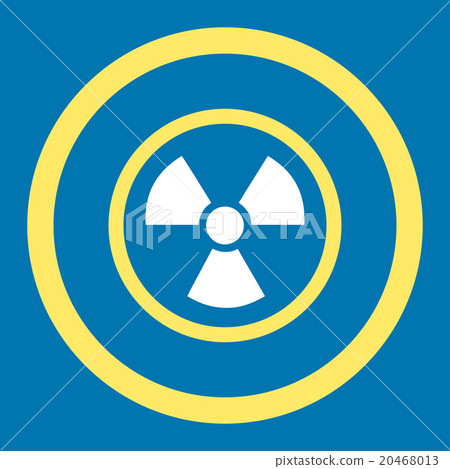 Radiation Danger Rounded Vector Icon Radiation Danger Rounded Vector Icon 20468013