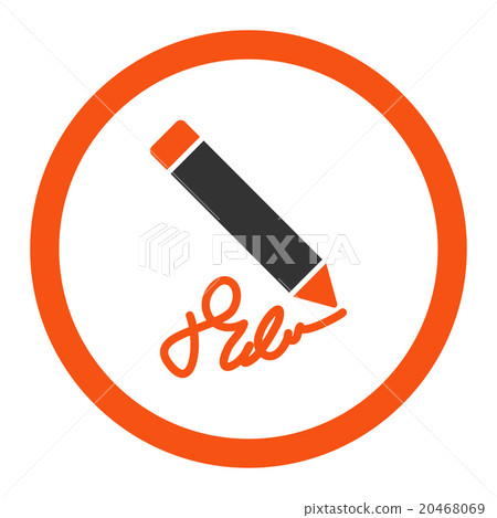 Writing Pencil Rounded Vector Icon 20468069