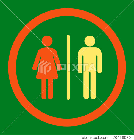 WC Rounded Vector Icon WC Rounded Vector Icon 20468070