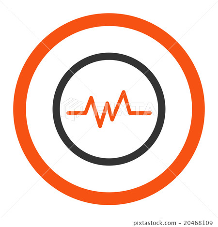 Pulse Monitoring Rounded Vector Icon Pulse Monitoring Rounded Vector Icon 20468109